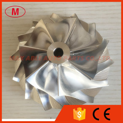 HY55 69.91/103.00mm 7+7 blades high performance turbo billet compressor wheel for 4046945/