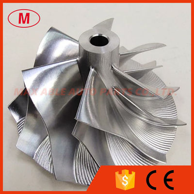 K04 40.50/53.00mm 6+6 blades performance aluminum 2618/milling/billet compressor wheel
