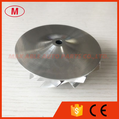 GT15-25 51.90/64.00mm 6+6 blades high performance turbo milling/aluminum 2618/billet compressor wheel