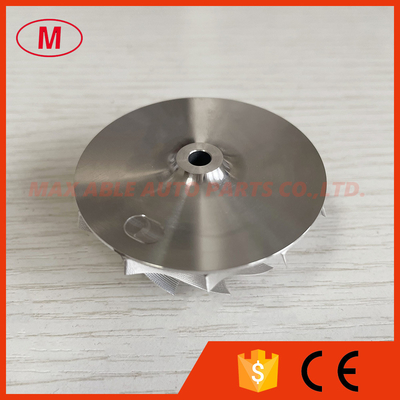 K04 40.80/51.00mm 11+0 blades Point Milling Snake Curve turbo milling/aluminum 2618/billet compressor wheel