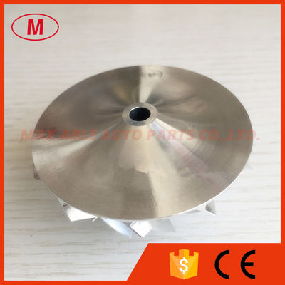 RHF55 48.62/65.00mm 11+0 blades turbo aluminum 2618/Billet compressor wheel for VIET