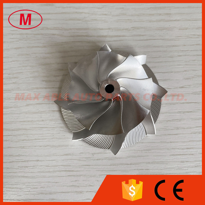 TD04 reverse 50.00/67.00mm 8+0blades Point Milling, Snake Curve,Twisted Blade, Performance Turbo billet compressor wheel