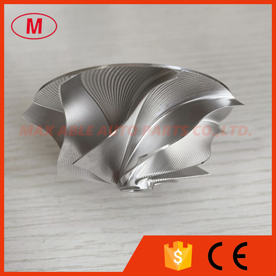TD04 reverse 50.00/67.00mm 8+0blades Point Milling, Snake Curve,Twisted Blade, Performance Turbo billet compressor wheel