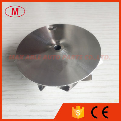 RHF5 reverse 49.50/63.80mm 6+6 blades high performance turbo turbocharger aluminum 2618/milling/billet compressor wheel