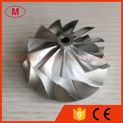 TD04HL 20T 49189-X 47.04/58.00mm 11+0 blades Turbo Billet compressor wheel for 49189-07220 nose:11.63mm