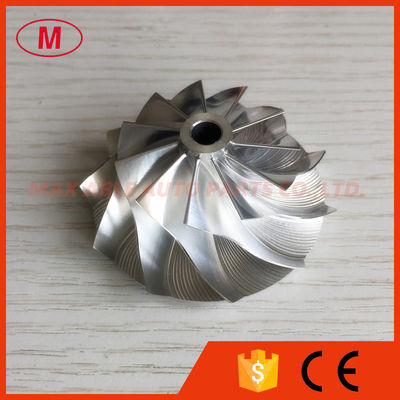 T25 446335-0009 38.10/53.97mm 11+0 blades turbo Billet/milling/aluminum 2618 compressor wheel for 452055-0004/8