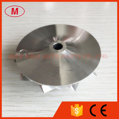 T25 446335-0009 38.10/53.97mm 11+0 blades turbo Billet/milling/aluminum 2618 compressor wheel for 452055-0004/8