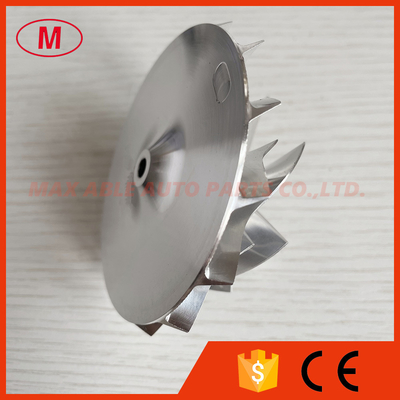 GT15-25 56.00/76.00mm 7+7 Blades high performance turbo aluminum 2618/Milling/billet compressor wheel