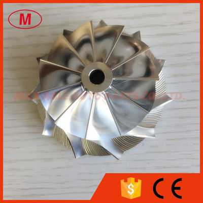 GT28 11+0 blades 48.30/63.00mm forward turbo milling/aluminum 2618/billet compressor wheel for racing