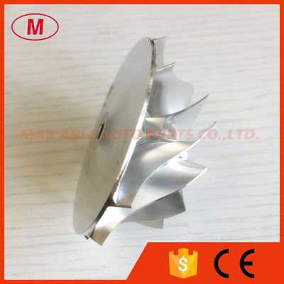 GT28 11+0 blades 48.30/63.00mm forward turbo milling/aluminum 2618/billet compressor wheel for racing