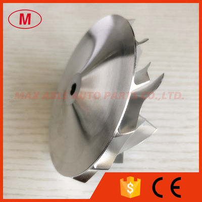 T04E 62.45/82.36mm 7+7 blades high performance turbocharger milling/aluminum 2618/billet compressor wheel For GTX3582