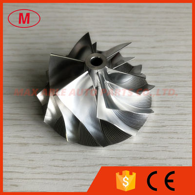 RHF5 44.90/58.00mm 6+6 blades high performance milling/aluminum 2618/billet compressor wheel for VF54