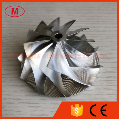 GTX3076 11+0 blades 58.00/76.13mm Bore:6.00 high performance turbo milling/aluminum 2618/billet compressor wheel