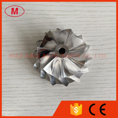 RHF5HB 46.50/59.94mm 7+7 blades Overall height:31.80mm high performance Turbocharger Billet compressor wheel for 07L145702J/ 07L145701J /VF30/VF34/VF35/VF36/VF37/VF39/VF41/VF42/VF43/VF48/VF52