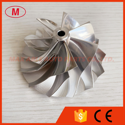 B03G reverse 7+7 blades 57.00/76.00mm high performance turbo milling/aluminum 2618/billet compressor wheel