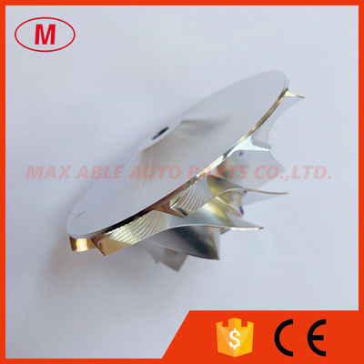 T04E 50.00/76.00mm 11+0 blades turbocharger milling/aluminum 2618/billet compressor wheel