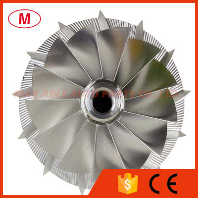 GTX5533R GENII 88.55/133.30mm 13+0 blades Point Milling, Sharp Trailing Edge milling/billet compressor wheel for 851285-5002S/769210-0050