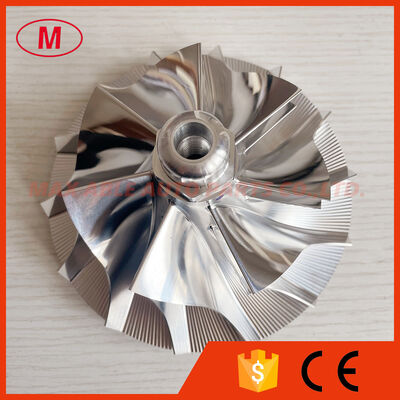 UTV9406 97.90/141.31mm 7+7 blades 451883-0008/211391T/211896/214007 turbo billet/milling/aluminum 2618 compressor wheel for 701100-0007/701100-0009/452670-0008 Waukesha Industrial L7042GL (211391T)