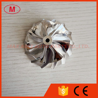 K04 53.00/68.00mm 7+7 blades reverse turbo milling/aluminum 2618 /billet compressor wheel