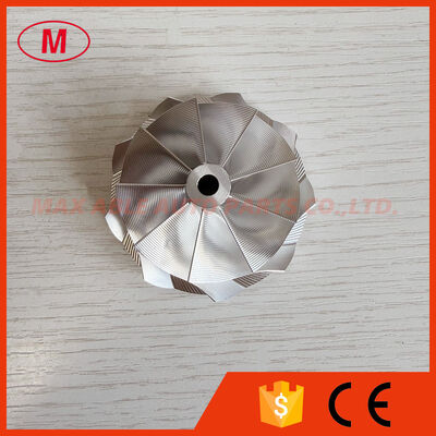 GT15-25 forward 48.34/60.01mm 9+0blades point milling turbo milling/aluminum 2618/billet compressor wheel