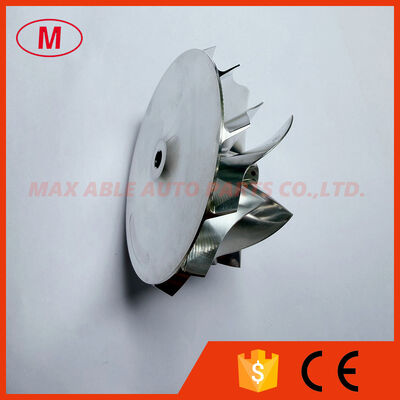 GT35 67.43/82.00mm 6+6 blades high performance turbocharger milling/aluminum 2618/billet compressor whee