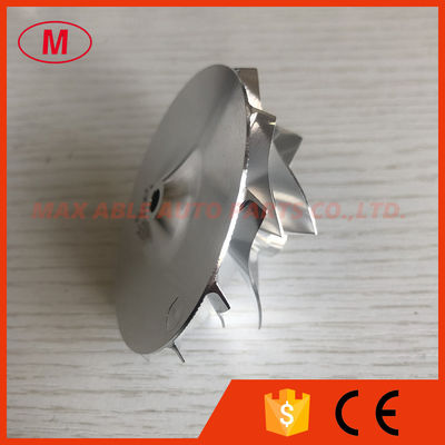 RHF5 reverse 49.50/63.80mm 6+6 blades high performance turbo aluminum 2618/milling/billet compressor wheel superback:3.4