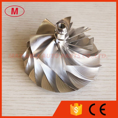HX40 64.50/90.00mm 7+7 blades high performance turbocharger milling/aluminum 2618/billet compressor wheel