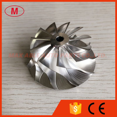 TF035 41.50/51.00mm 11+0 blades high performance turbo billet/milling/aluminum 2618 compressor wheel