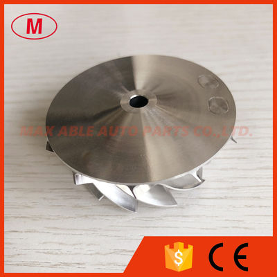 TF035 41.50/51.00mm 11+0 blades high performance turbo billet/milling/aluminum 2618 compressor wheel
