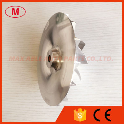 supercharger reverse 76.00/133.40mm 8+8 blades turbo milling/aluminum 2618/billet compressor wheel