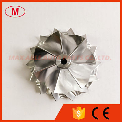 K16 7+7 blades 54.64/71.00mm overall height:31.00mm Turbocharger milling/aluminum 2618/billet compressor wheel
