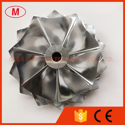 T60 76.00/96.00mm 7+7 blades turbo milling/aluminum 2618/billet compressor wheel