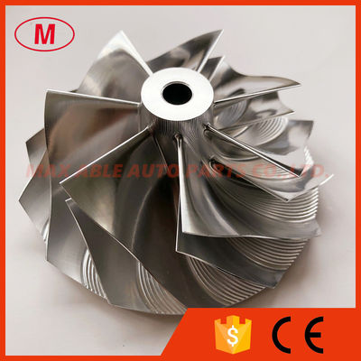 T60 76.00/96.00mm 7+7 blades turbo milling/aluminum 2618/billet compressor wheel