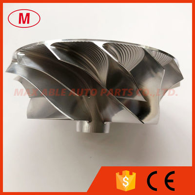 T60 76.00/96.00mm 7+7 blades turbo milling/aluminum 2618/billet compressor wheel