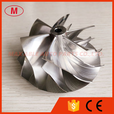 T04E 67.43/82.00mm 6+6 blades high performance turbocharger milling/aluminum 2618 /billet compressor wheel for racing