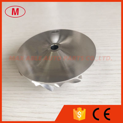 RHF55 F55-22B 6+6 blades 48.10/62.00mm turbo milling/aluminum 2618/billet compressor wheel for 342726, NZI W1750018