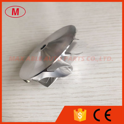 RHF55 F55-22B 6+6 blades 48.10/62.00mm turbo milling/aluminum 2618/billet compressor wheel for 342726, NZI W1750018