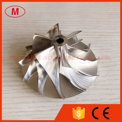 T04E 48.56/74.99mm 6+6 blades 442293-0009 performance milling/aluminum 2618/billet compressor wheel for 452003-0001