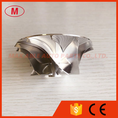 T04E 48.56/74.99mm 6+6 blades 442293-0009 performance milling/aluminum 2618/billet compressor wheel for 452003-0001