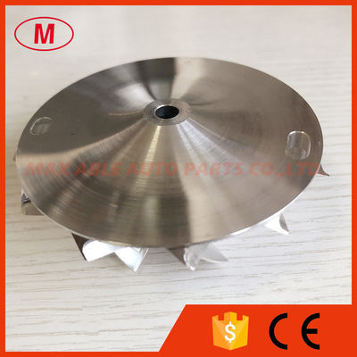 T04E 6+6 blades 54.30/82.00mm turbocharger milling/aluminum 2618/billet compressor wheel