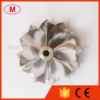 GT15-25 reverse 49.62/61.00mm 6+6 blades Turbo milling/aluminum 2618/billet compressor wheel