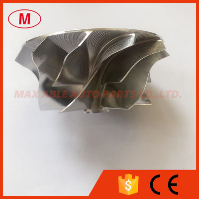 GT15-25 reverse 49.62/61.00mm 6+6 blades Turbo milling/aluminum 2618/billet compressor wheel