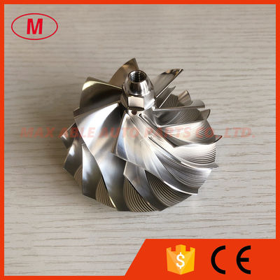 T04E 56.48/74.99mm 442476-0014 7+7 blades high performance turbo milling/aluminum 2618/Billet compressor wheel