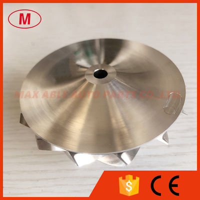 T04E 56.48/74.99mm 442476-0014 7+7 blades high performance turbo milling/aluminum 2618/Billet compressor wheel