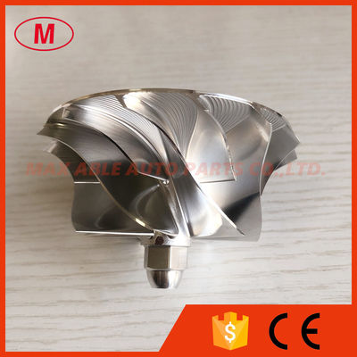 T04E 56.48/74.99mm 442476-0014 7+7 blades high performance turbo milling/aluminum 2618/Billet compressor wheel