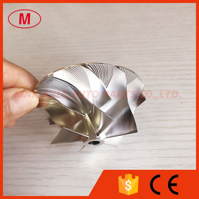 CT26 49.70/67.40mm 6+6 blades turbocharger milling/aluminum 2618/billet compressor wheel