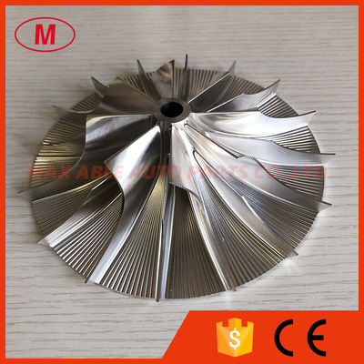 Supercharger 8+8 blades 77.22/146.05mm turbo/milling/aluminum 2618/billet compressor wheel