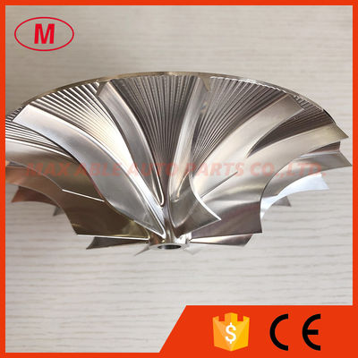 Supercharger 8+8 blades 77.22/146.05mm turbo/milling/aluminum 2618/billet compressor wheel
