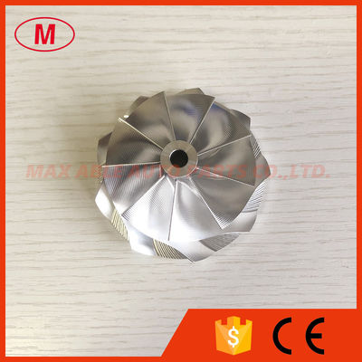 G25-660 54.28/67.40mm 9+0 Blades point milling turbo aluminum 2618/Milling/billet compressor wheel for 858161-5003S