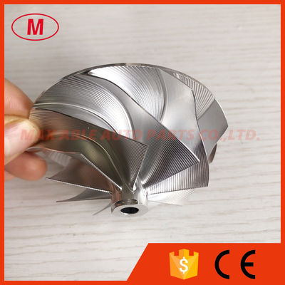 G30-770 Forward 59.00/76.00mm 9+0 blades point milling turbo milling/aluminum 2618/billet compressor wheel